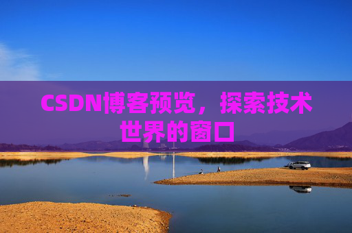CSDN博客预览,探索技术世界的窗口